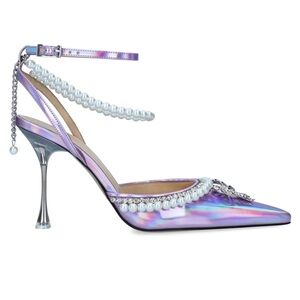 MACH & MACH
Leather Embellished Sophie Pumps 100